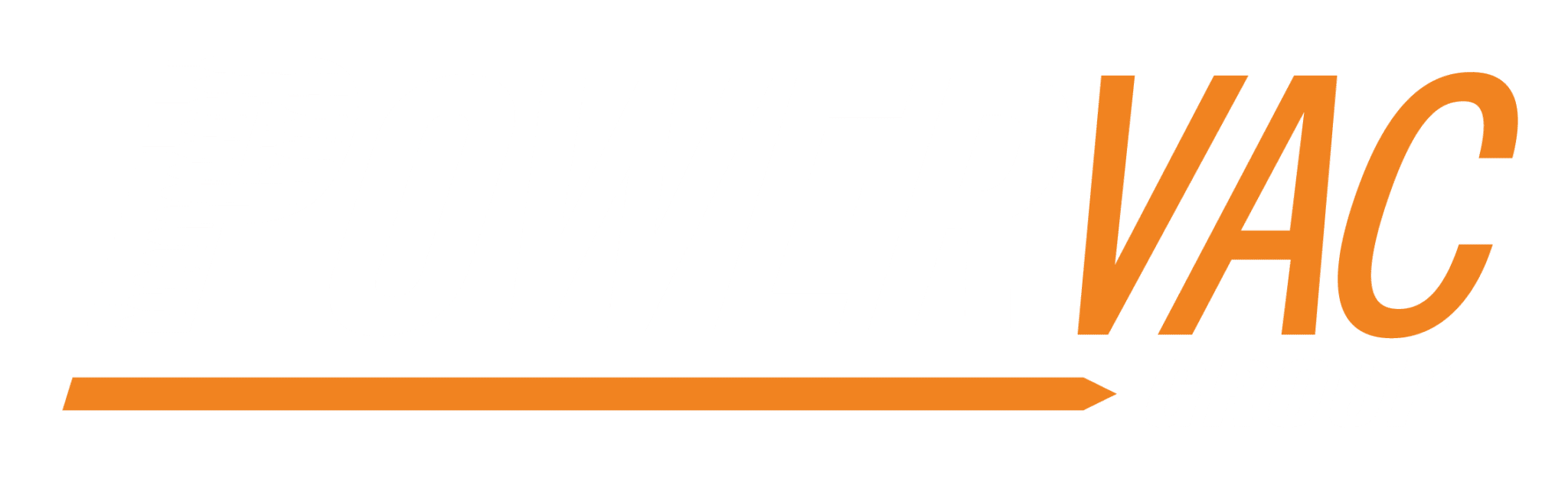 PowerVac Group logo with stylized text in white and orange.