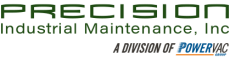 Logo of Precision Industrial Maintenance, Inc., a division of Powervac.